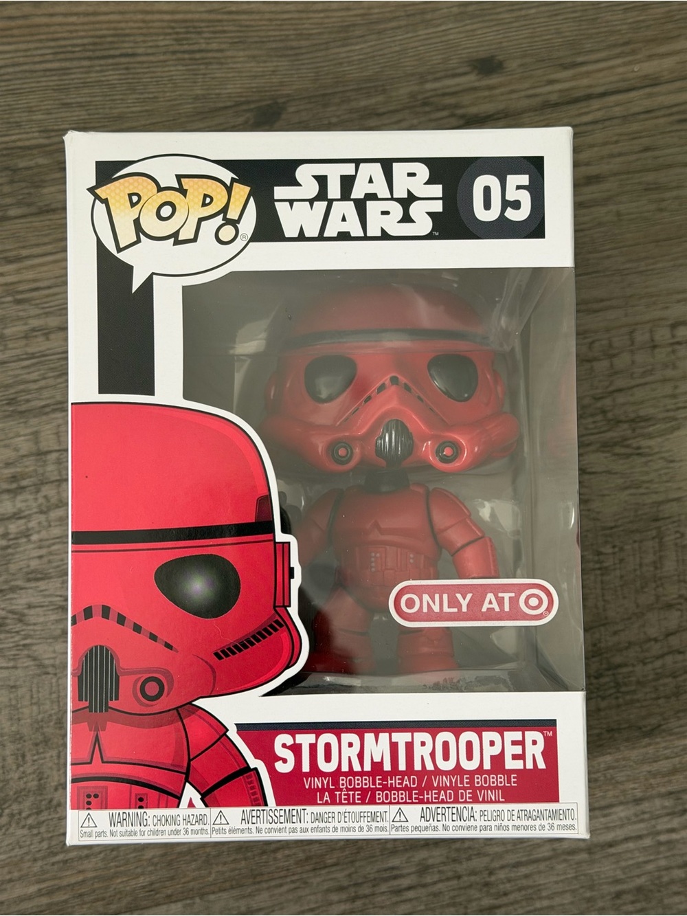 Funko Pop! Star Wars Red Stormtrooper #5 Target Red Card Exclusive, Vaulted